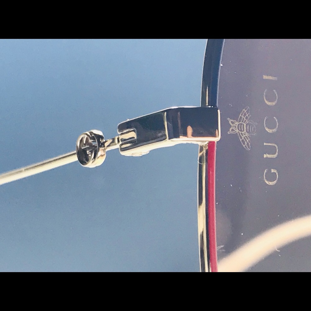 Ship Same Day Gradient Square Ladies Gg0443s 005 Sunglasses - Picture 5 of 11